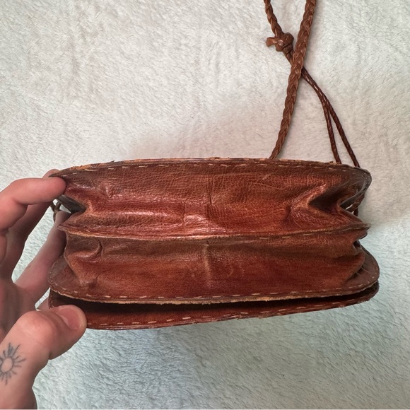 Vintage 70s Python Snakeskin Leather Shoulder Bag OR Clutch Bag - Picture 10 of 16